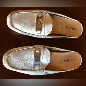 Prada Mule white leather